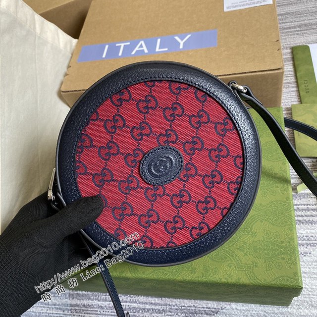 Gucci新款包包 古馳GG Marmont系列圓形包 Gucci單肩斜挎圓餅包 658825  ydg3242